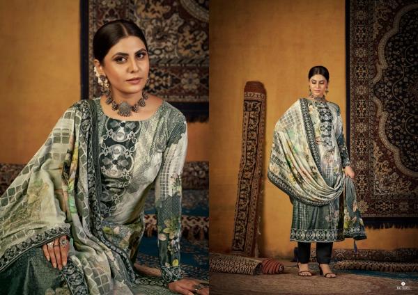 Rk Gold Nazreen Pure Velvet Pashmina Dress Material Collection